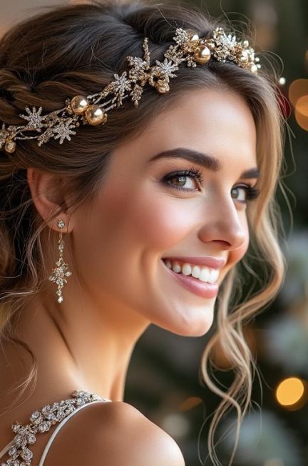 découvrez des idées de coiffures femme élégantes et festives pour briller lors des célébrations de noël et du nouvel an. que vous préfériez un chignon sophistiqué, des boucles glamours ou des tresses chic, trouvez l'inspiration parfaite pour sublimer votre look pendant les fêtes.